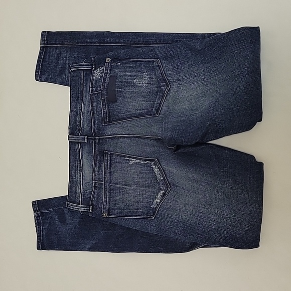 Fred by Fred Segal perfect skinny blue jeans, destructed women's sz 26 - Picture 2 of 7